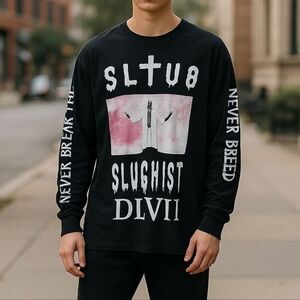 DIVINE Minds x Awful Records Long sleeve tee. Size Medium